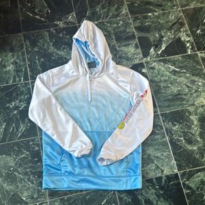 Gradient Blue and White Men's Hoodie tssaa championship state champ tennis small